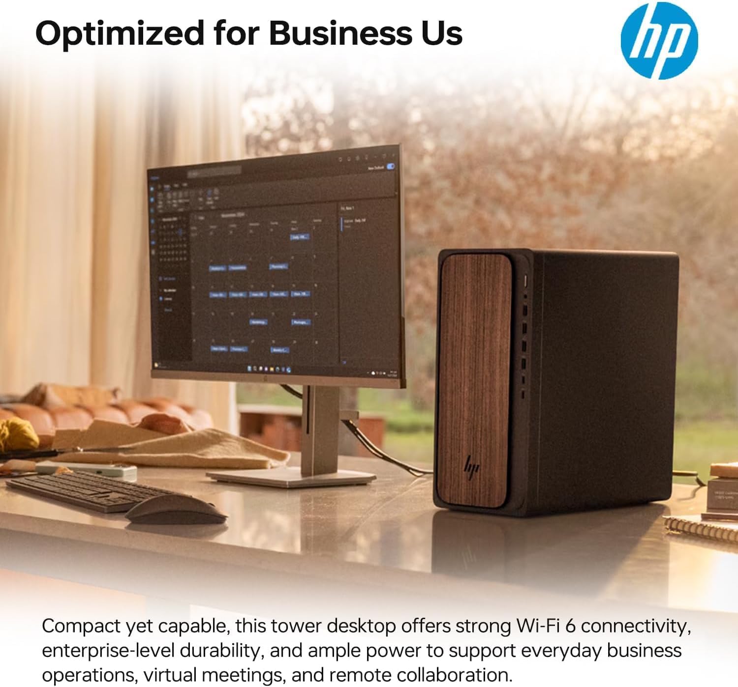 HP OmniDesk (M03-0060) Desktop PC, Intel Core Ultra 7 265, NVIDIA GeForce RTX 5060,32 GB DDR5 RAM,2TB SSD, Wi-Fi 6,Bluetooth 5.4,Wired KB & Mouse, Win 11 Pro Microsoft Copilot,(2025)