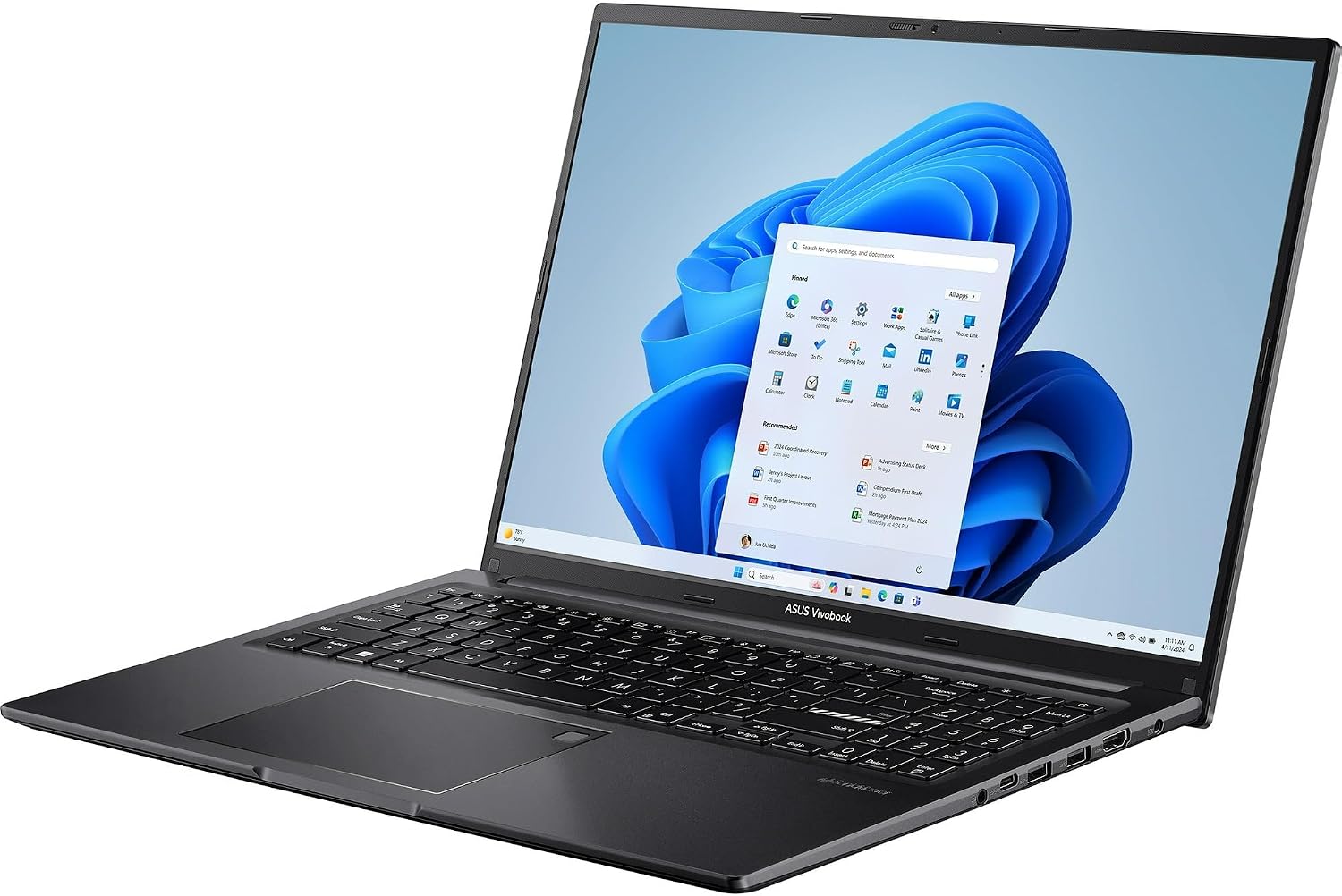 ASUS Vivobook 16' WUXGA 1920 x 1200 Laptop|Intel Core i7-1355U|Intel Iris X Graphics|Black|Backlit| 16GB RAM | 512GB SSD |Windows 11 Home |Bundle with Wireless Mouse