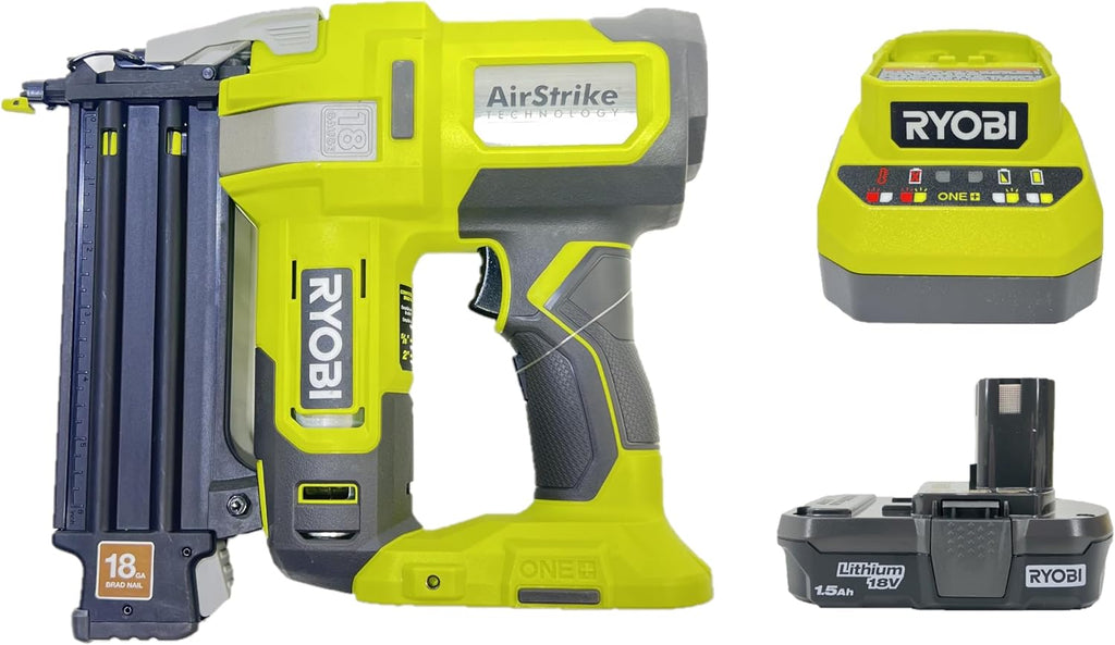 RYOBI 18V ONE+ AirStrike 18GA Brad Nailer Kit (Bulk Packaged) P321K
