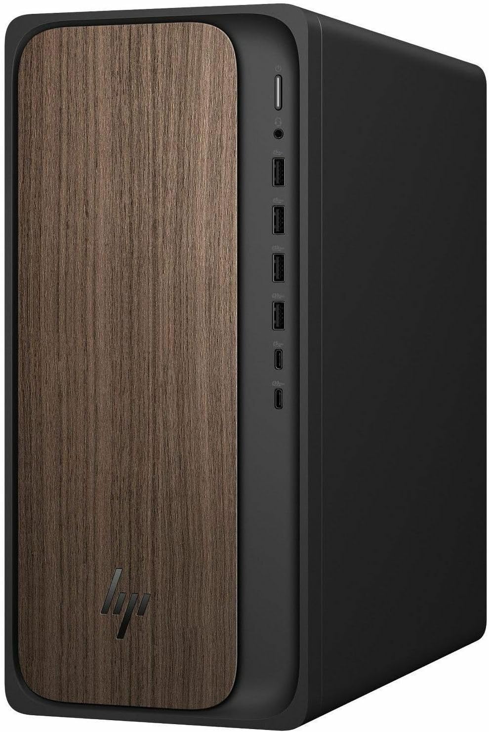 HP OmniDesk Desktop PC, Intel Core Ultra 5 225, 16 GB RAM, 512 GB SSD, Intel Graphics, Windows 11 Home, Microsoft Copilot, Dark Wood, M03-0010 (2025)