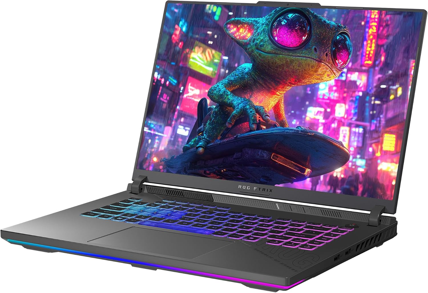 ASUS ROG Strix G16 Gaming Laptop, AMD Ryzen 9-8940HX, 16 GB DDR5 RAM, 2 TB PCIe SSD, 16' WUXGA (1920x1200) 165Hz Display, Nvidia G-Force RTX 5070Ti, 4-Zone RGB Backlit Keyboard, W11 Home, Eclipse Grey