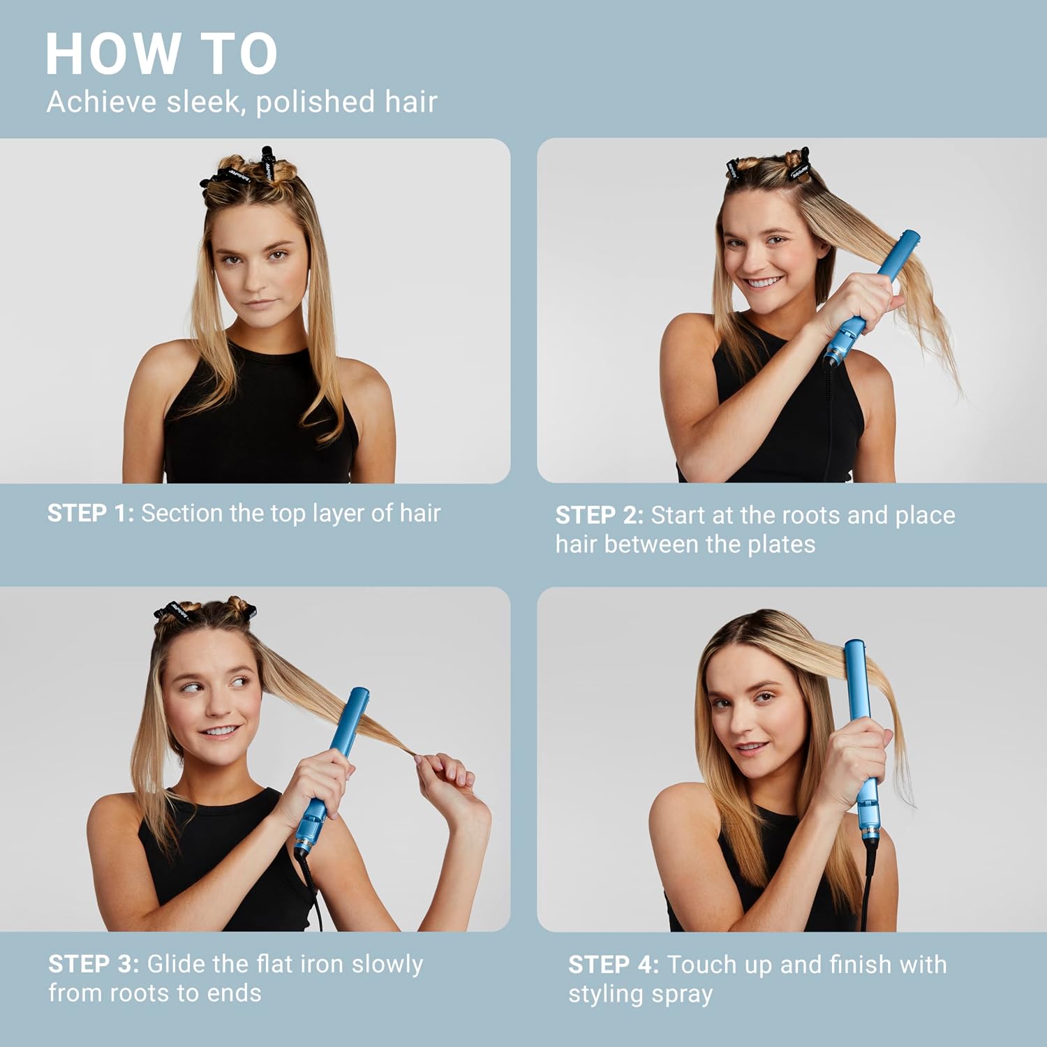 BaBylissPRO 1' Ultra Thin Flat Iron, Hair Straightener, Shorter Plates