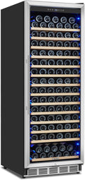 ORYMUSE Freestanding 180 Bottle Wine Fridge - 24' Built-in Cooler with Upgraded Compressor Cooling and Intelligent Temperature Memory, Large Capacity Refrigerator