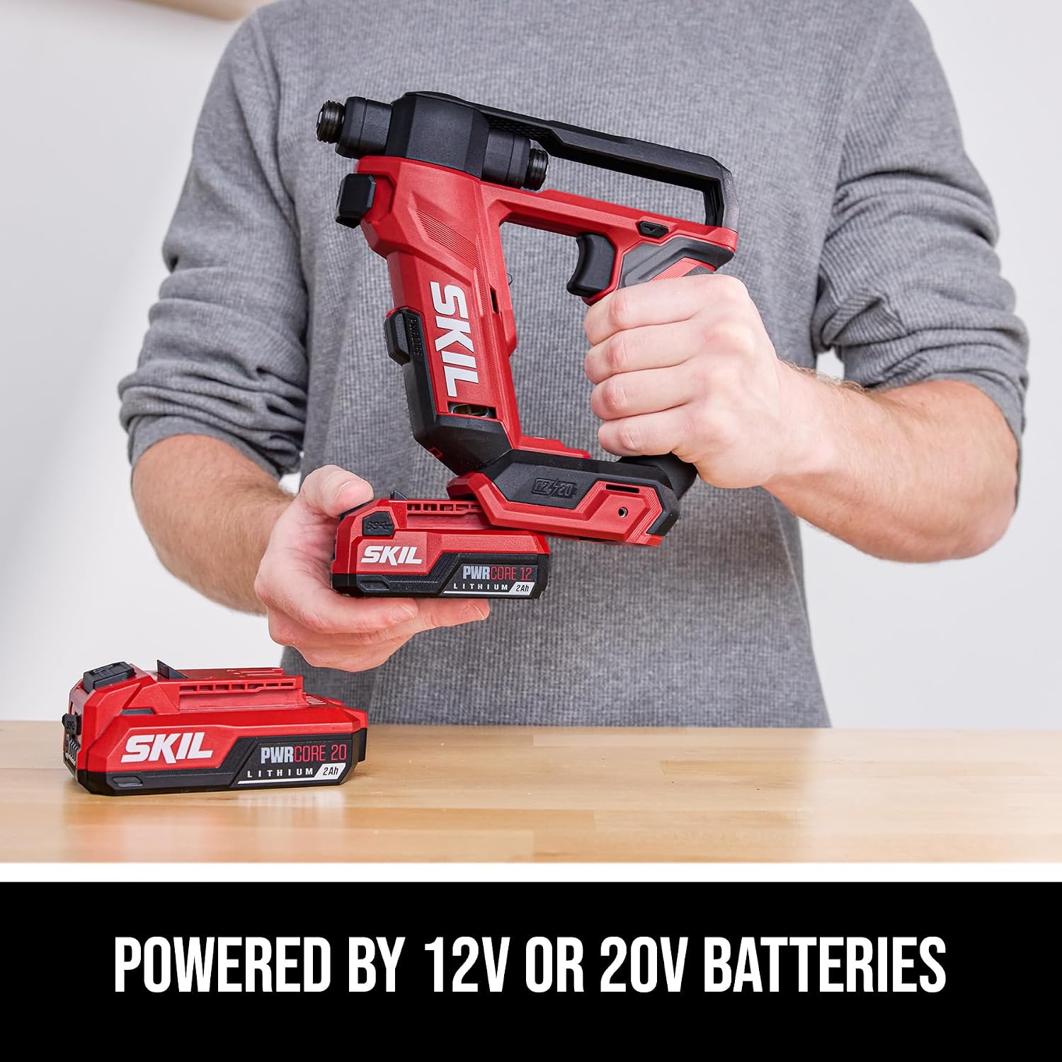 SKIL PWR CORE 20 Brushless 20V Flip Drill Driver Kit with Double Collect Flip Head, Torque Settings & Magnetic On-board Storage, Includes 2.0 Ah USB-C Battery and Charger - DL6300D-12