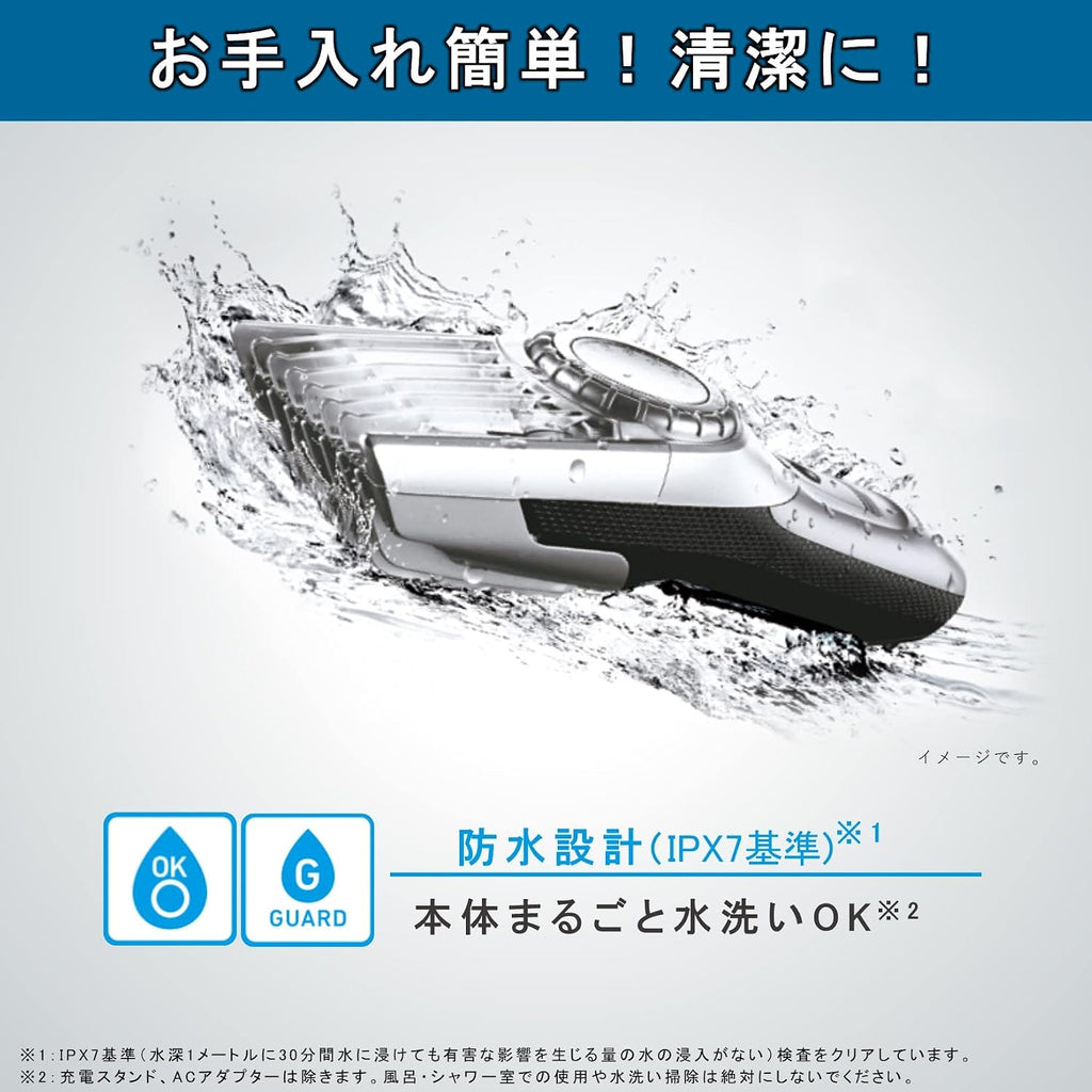 Panasonic Hair Cutter Hair Clipper Rechargeable/AC Type Silver ER-GC74-S