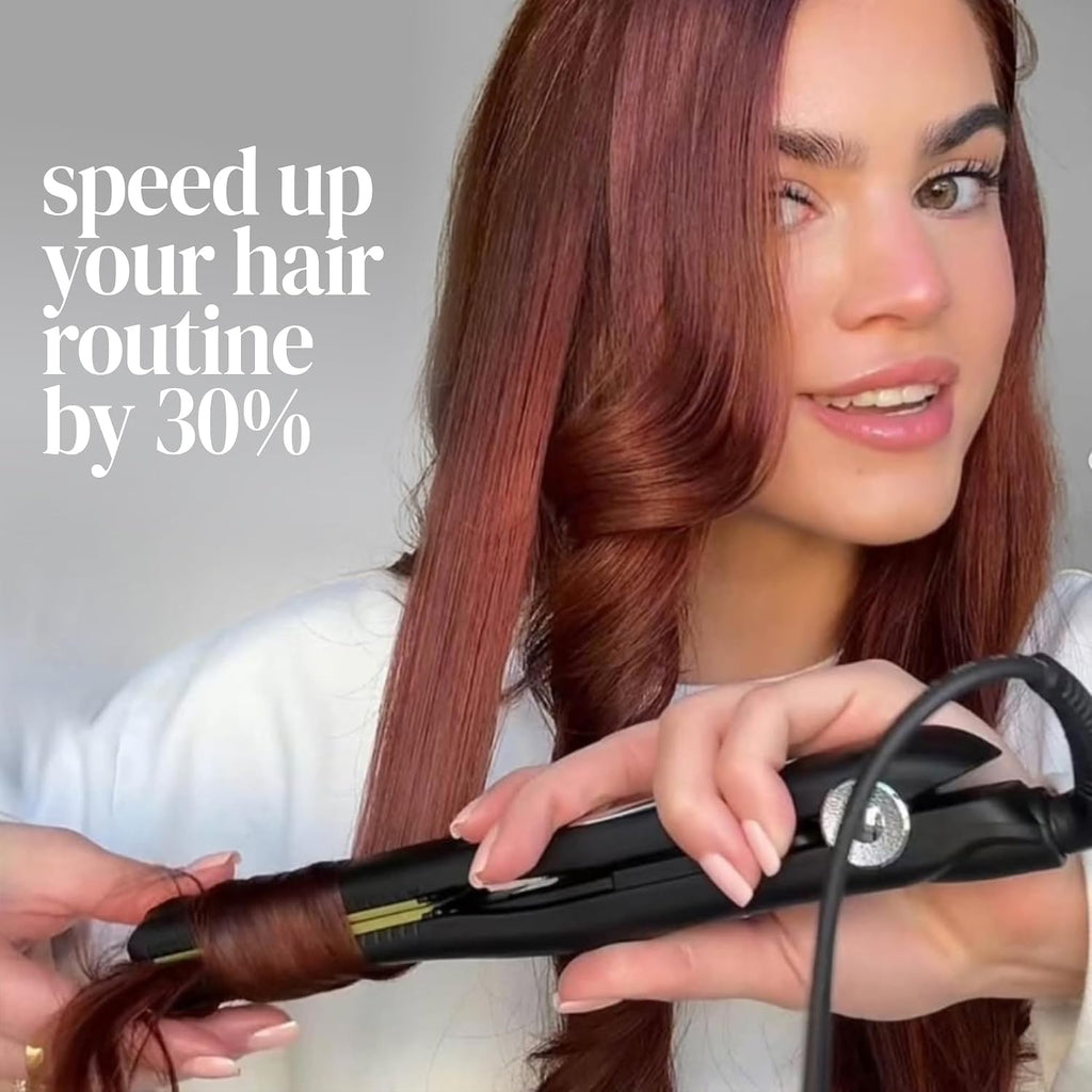 Vibrastrait Pro Vibrating Ceramic Tourmaline Ionic Flat Iron, 1.75-inch | Fast, Frizz-Free Ceramic Hair Straightener: Easy, Gentle Glide for Waves, Curls, Smooth Hair | Professional Hair Styling Tools