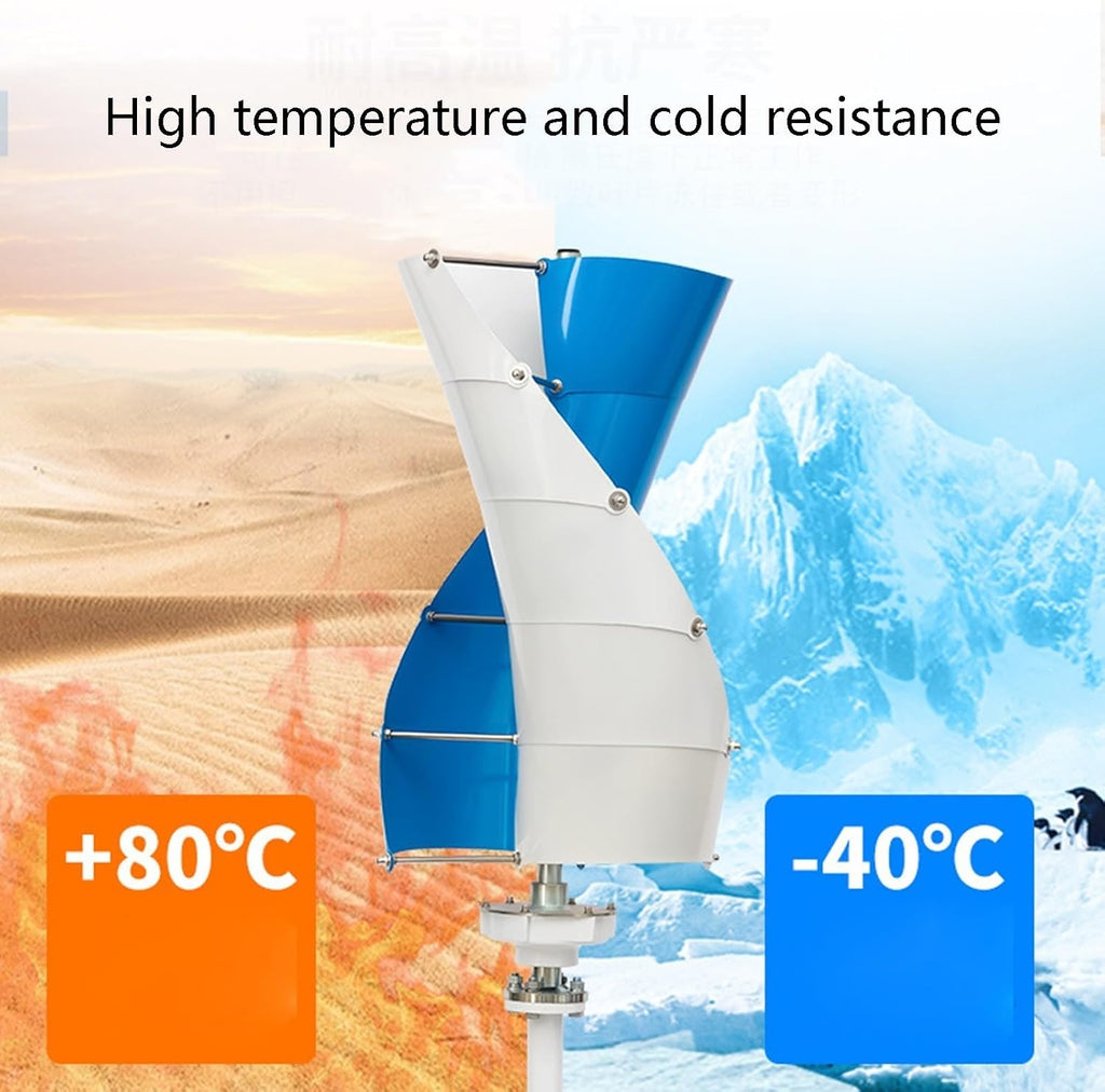 3000W Wind Turbine Generator Kit 12V 24v 48v 96v 120v Free Energy Windmill Vertical Axis Wind Turbine Generator Home Three Phase Generator Maglev Breeze Start(48V)