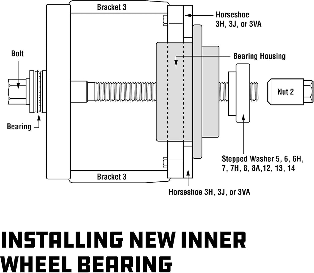 Powerbuilt 22 Pc. Master Hub and Wheel Bearing Removal and Installation Kit Self Centering Design Fits Most Front, Rear and All Wheel Drive Vehicles, Provides Easy Bearing Swaps With No Press Required