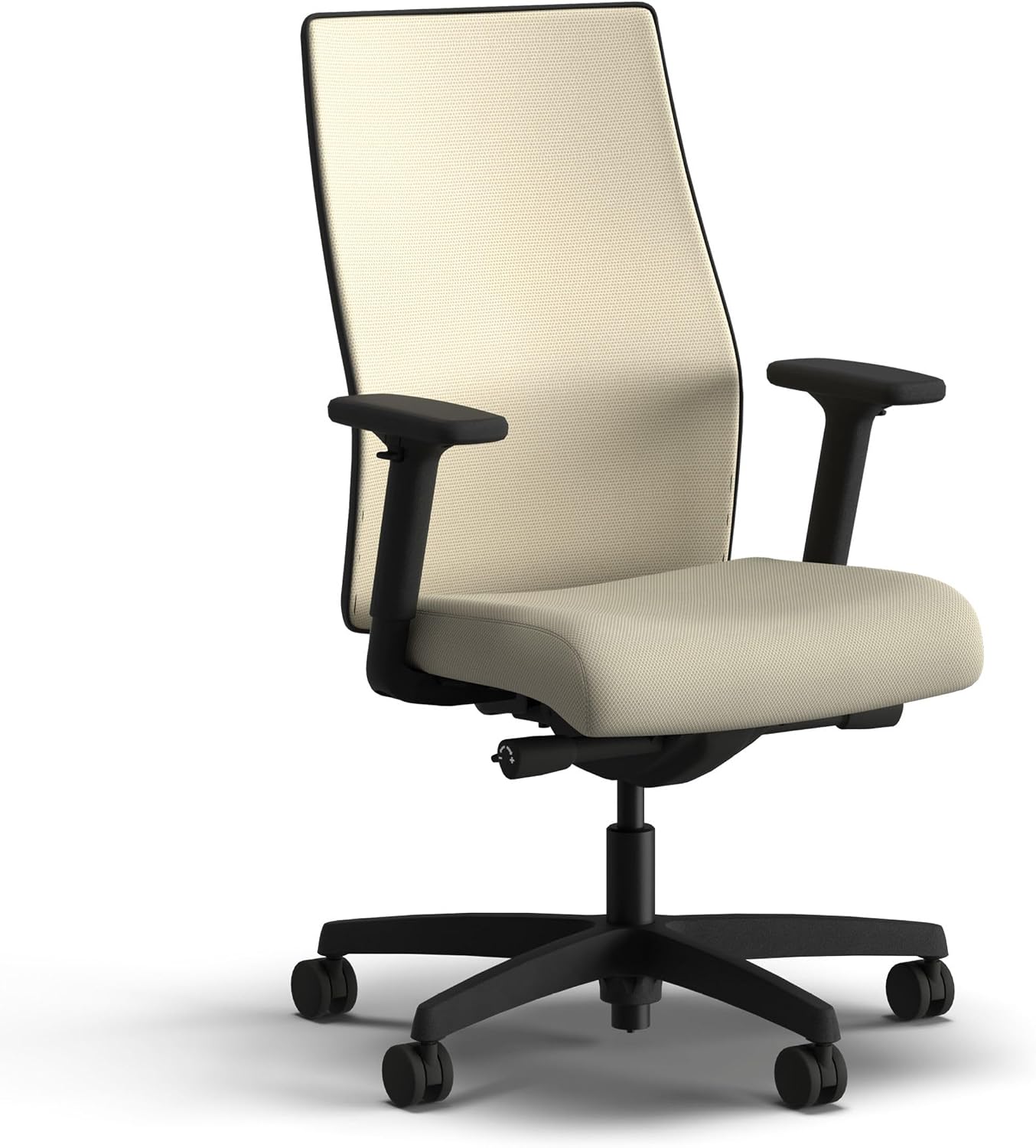 HON Ignition 2.0 Mid Back Task Chair, Spectrum Mesh, Advanced Synchro-Tilt Control, Office Chair with Lumbar Support, Height and Width Adjustable Arms, Black Frame, Linen