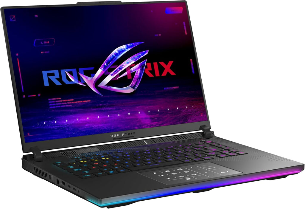 ASUS ROG Strix Scar 16 (2024) Gaming Laptop, 16' Nebula HDR 16:10 QHD 240Hz/3ms, 1100 nits, Mini LED Display, GeForce RTX™ 4090, Intel® Core™ i9-14900HX, 32GB RAM, 2TB SSD, Win 11 Pro, G634JYR-XS97