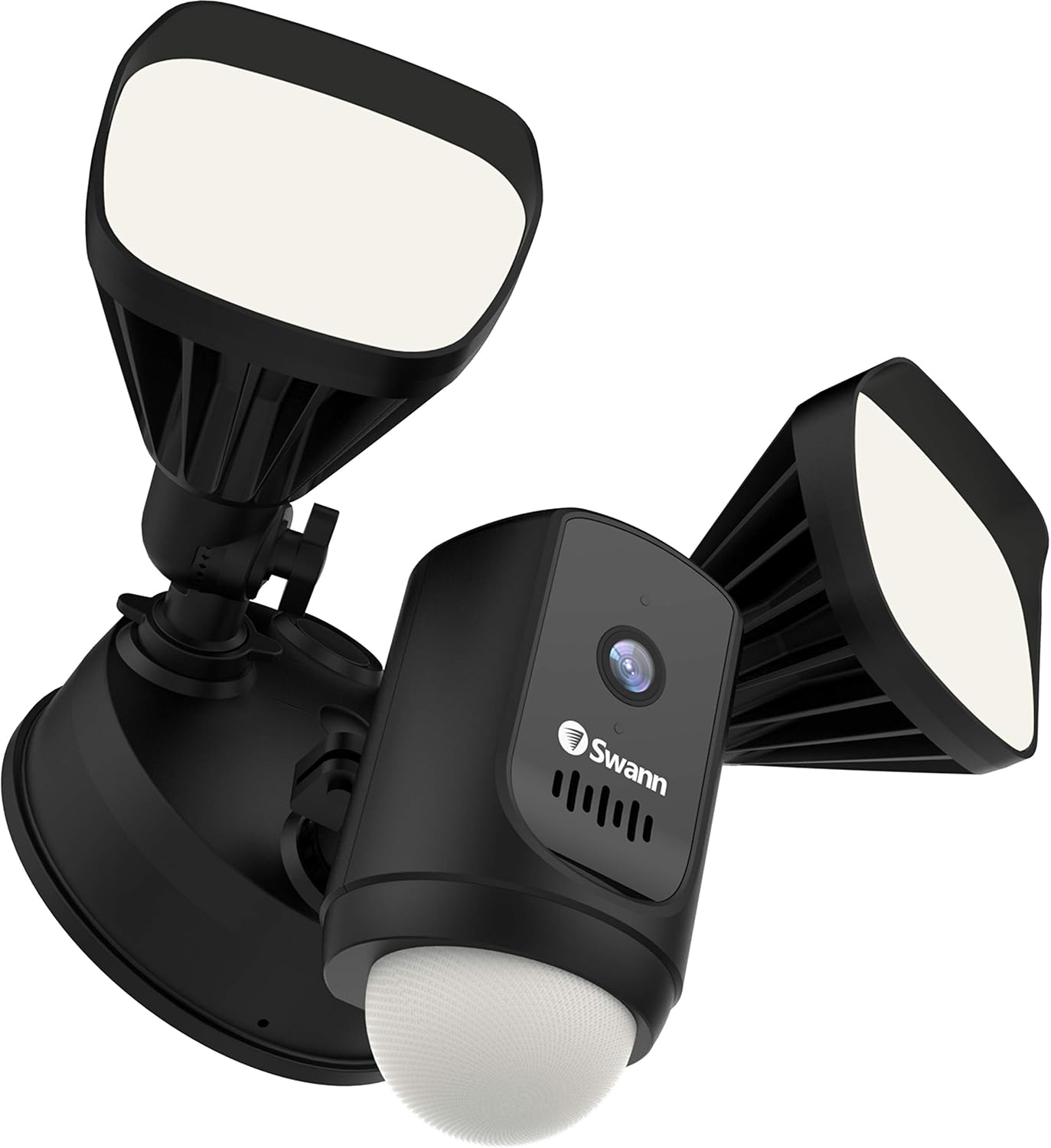 Swann Wi-Fi 1080p Waterproof Motion Activated FloodLight Camera with Night Vision, Heat Sensing, 2-Way Talk, Dimmable 2400 Lumens, Wide 125 Degree Viewing, Free Cloud & Local Recording
