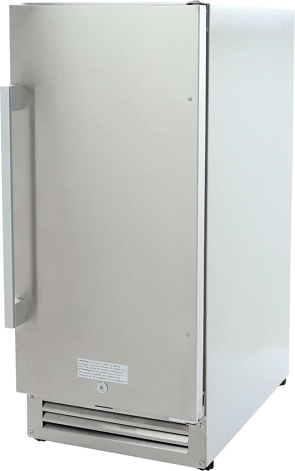 Beverage Refrigerator for Built-In or Freestanding and Indoor or Outdoor Use, Stainless Steel Construction with Reversible Door Drink Fridge Holds 96 Cans, 2.9-Cu.Ft., Metallic