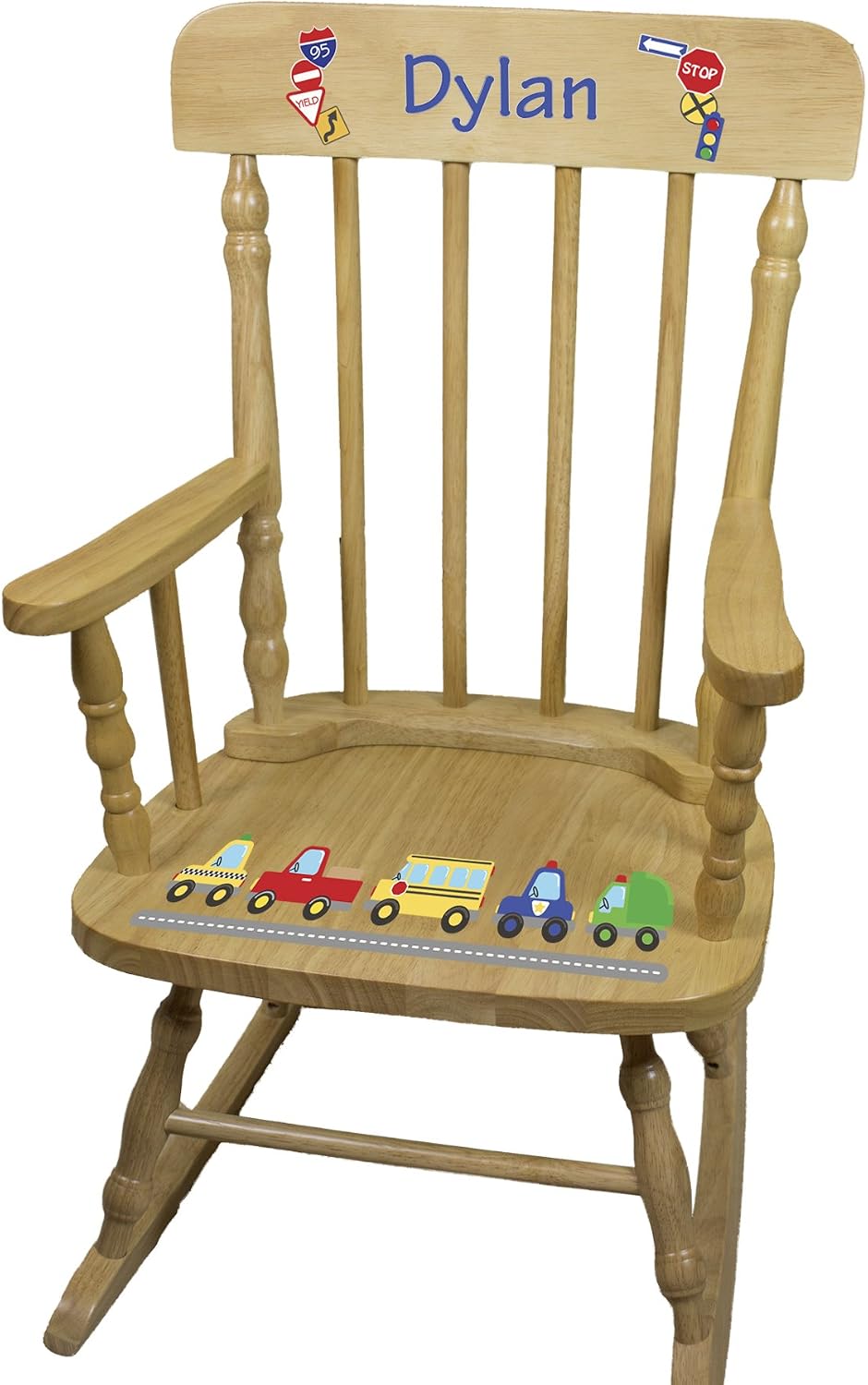 My Bambino Personalized Wooden Rocking Chair for Kids | Boys Wood Rocking Chair | Custom Name Toddler Chair | Baby Shower & Birthday Gift