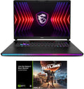 EXCaliberPC [2024] MSI Raider GE78 HX 14VHG-601US (Intel Core i9-14900HX, 64GB DDR5 RAM, 2TB NVMe SSD, NVIDIA GeForce RTX 4080, 17' QHD+ 240Hz, Windows 11) Gaming Laptop