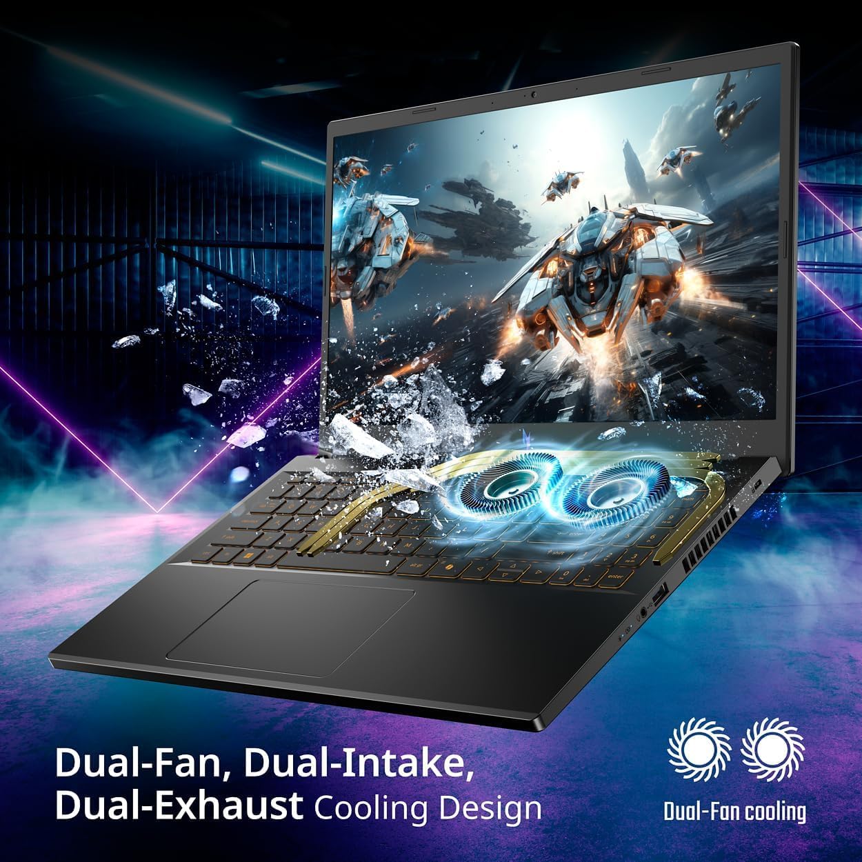 ASUS TUF F16 Gaming Laptop RTX 5070 - Intel Core i7-14650HX -16' FHD+ G-SYNC MUX Switch -64GB RAM| 2TB SSD -RGB Backlit Keyboard - Portatil Gamer PC Creator Video Editing Engineering