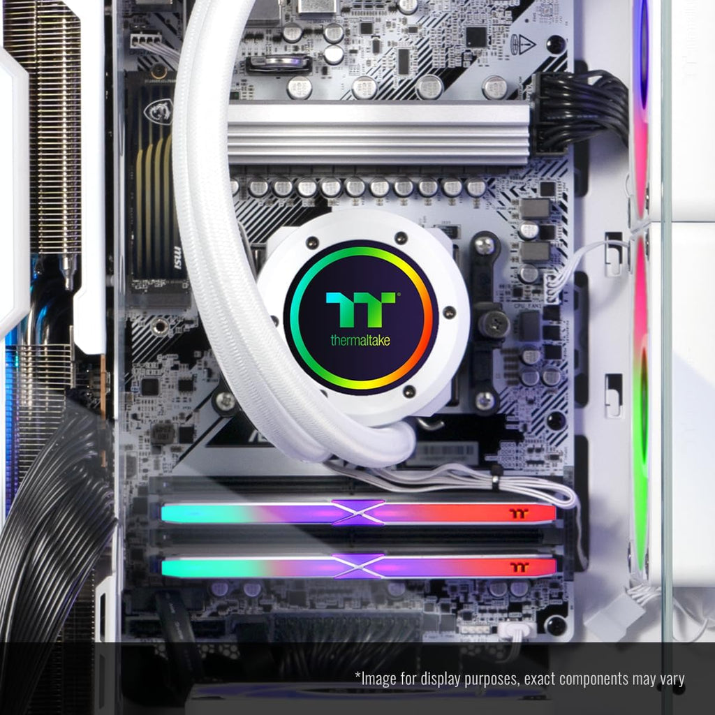 Thermaltake LCGS Reactor 7696XS Gaming Desktop (AMD Ryzen™ 5 7600X, 32GB 6000MT/s DDR5 RGB Memory, AMD Radeon™ RX 9060 XT 16GB, 2TB NVMe M.2, WiFi, Windows 11) T3WT-B650-96X-LCS