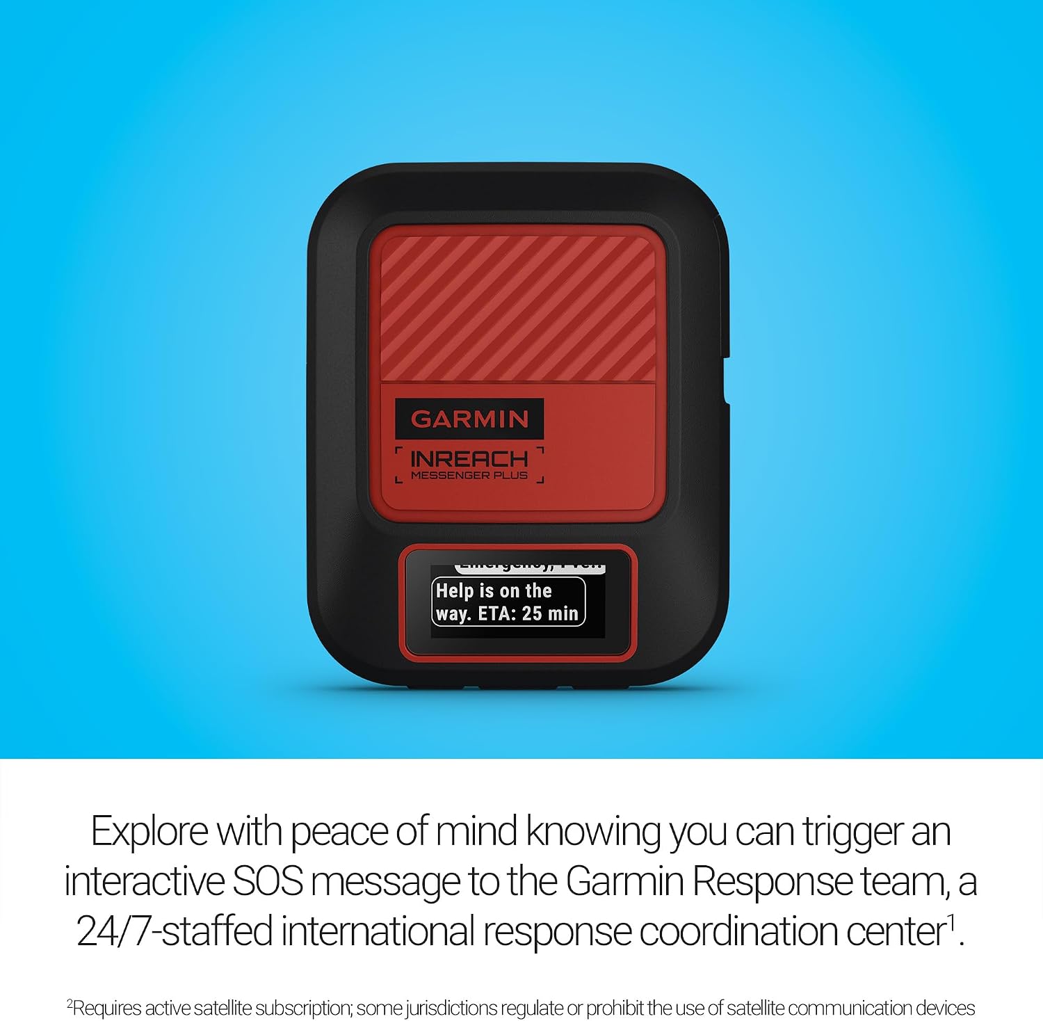 Garmin inReach® Messenger Plus, SOS Satellite Communicator with Photo, Text & Voice Messaging Without Cell Service, Long Battery Life, Durable, Temperature-Resistant, Water-Resistant (IPX7) Design