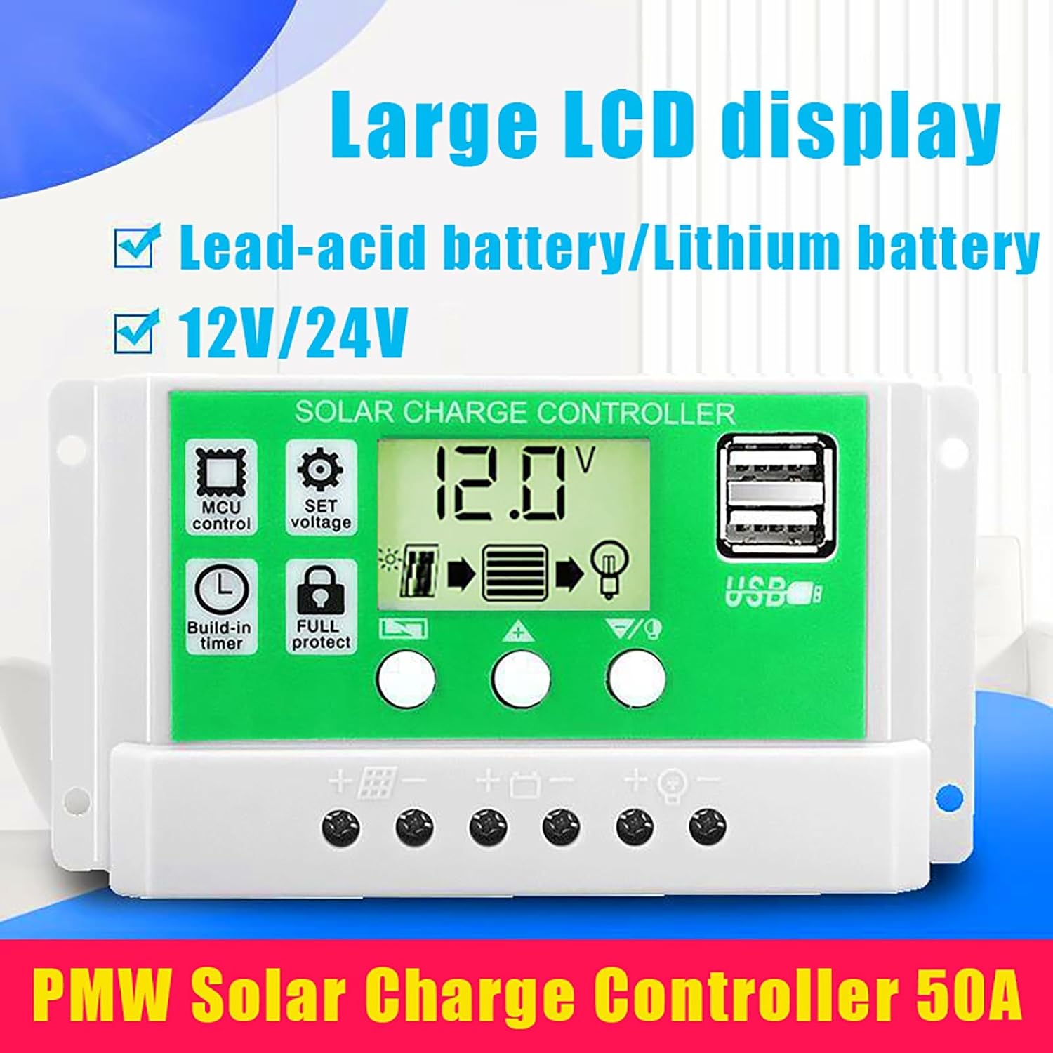 3000W Solar Power System with 100W Adjustable Panels, 50A Controller and 3000W Inverter, Fast Charging for Home and RV Off-Grid Use(Yellow,12V-220V)