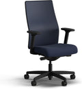HON Ignition 2.0 Mid Back Task Chair, Spectrum Mesh, Advanced Synchro-Tilt Control, Office Chair with Lumbar Support, Height and Width Adjustable Arms, Black Frame, Blueberry