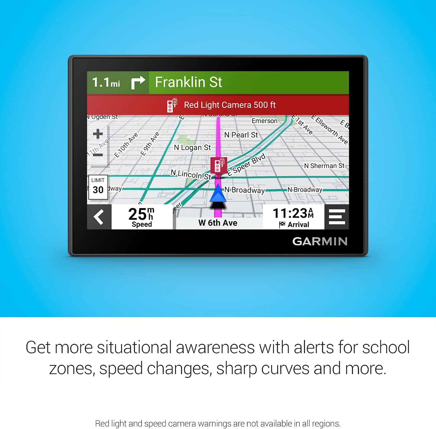 Garmin Drive™ 53 with Traffic, GPS Navigator, High-Resolution Touchscreen, Simple On-Screen Menus and Easy-to-See Map, Driver and Traffic Alerts (Renewed)