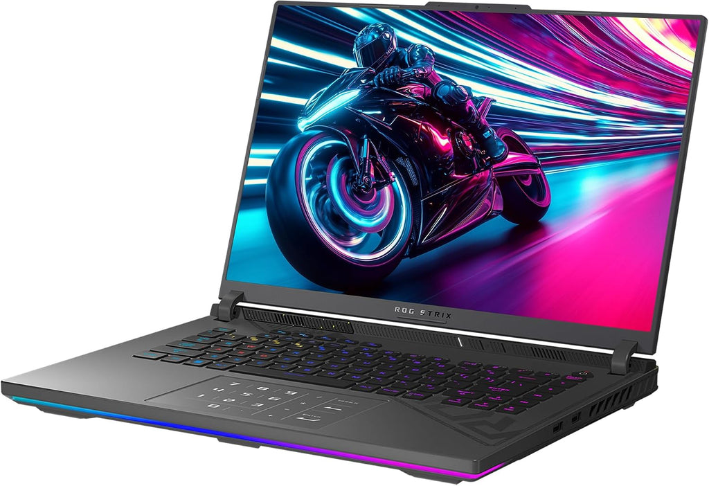 ASUS ROG Strix G16 Gaming Laptop, AMD Ryzen 9-9955HX, 32 GB DDR5 RAM, 2 TB PCIe SSD, 16' 2.5K (2560x1600) Display, Nvidia G-Force RTX 5070Ti, Backlit Chiclet Keyboard RGB, W11 Home, Eclipse Gray
