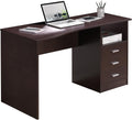 Techni Mobili 51' Classic Computer Desk with Drawers, 3-Drawer Home Office Desk with Storage (Brown)