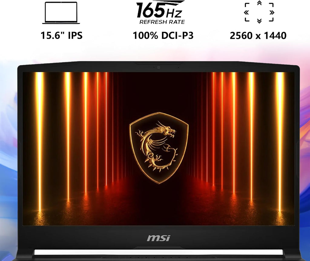 msi Katana 15 HX Gaming Laptop | 15.6' QHD 165Hz 100% DCI-P3 | Intel 16-core i7-14650HX (>i9-12900H) | 32GB DDR5 4TB SSD | GeForce RTX 5070 (Up to 798 AI Tops) RGB Backlit Win11Pro w/DLCA Accessory