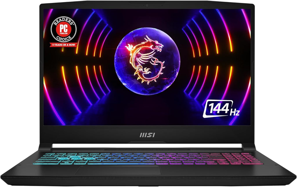 msi Katana 15 Laptop: Intel Core i7-13620H, GeForce RTX 4060, 15.6' FHD 144Hz, 16GB DDR5, 1TB NVMe SSD, USB 3.2 Gen1 Type C w/DP, Cooler Boost 5, Win 11 Pro: Black B13VFK-1264US