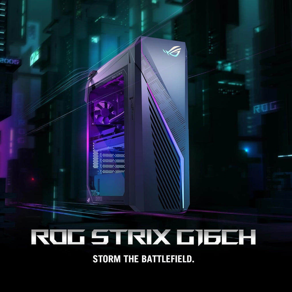 ASUS ROG Strix G16CH Desktop 2TB SSD 128GB DDR5 RAM Win 11 Pro NVIDIA GeForce 4060Ti RTX 16GB GDDR6 (Intel 14th Gen Core i9-14900K Processor Turbo Boost to 6.00GHz) Gaming PC Computer