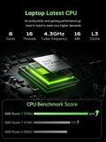 2025 AMD Laptop Computer with Ryzen 7 5700U (8C/16T, Up to 4.3GHz) Ryzen Laptop With Radeon RX Vega 8 Graphics Laptop 16GB RAM 512GB NVMe SSD, Win 11, 16.1 FHD Display, WiFi 6,53Wh Battery,HDMI,Webcam