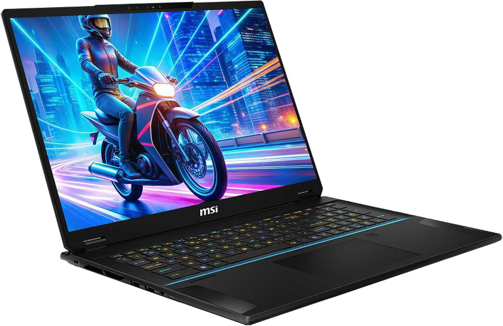MSI Stealth 18 AI Studio Gaming Laptop, Intel Ultra 9-185H, 32 GB DDR5 RAM, 1 TB PCIe SSD, 18' WQUXGA (3840x2400) 120 Hz Mini LED Display, Nvidia G-Force RTX 4080, Backlit Keyboard, W11 Home, Midnight