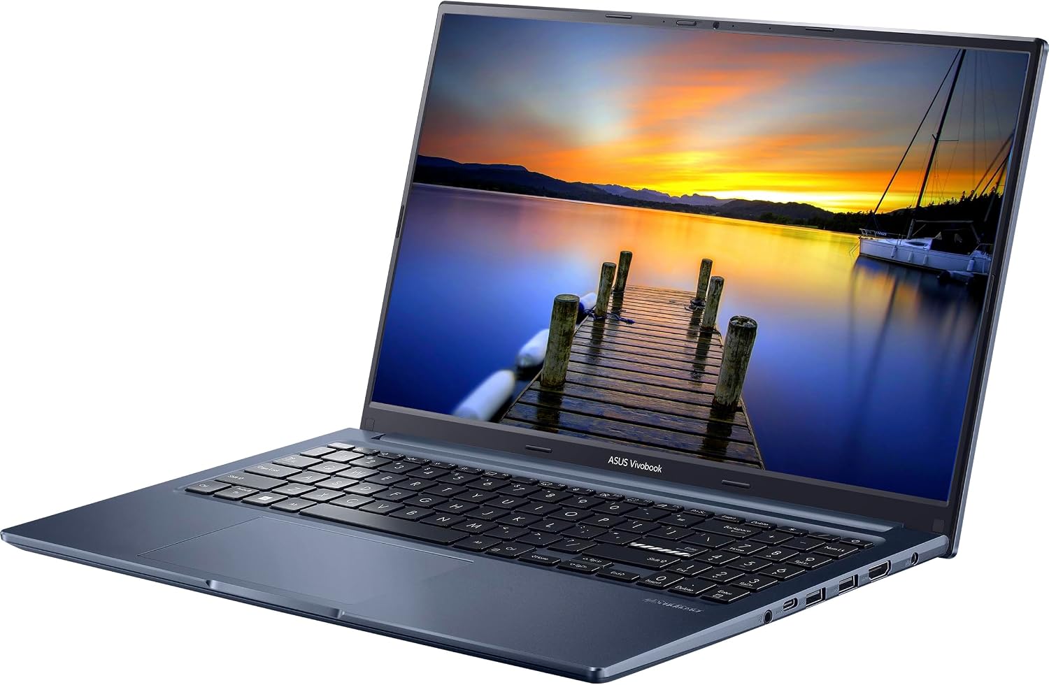 ASUS Vivobook 16 Laptop, 16'' WUXGA (1920 * 1200) Screen, AMD Ryzen 7 5800HS Processor, 16GB RAM, 1TB SSD, HDMI, Webcam, Wi-Fi 6, Type-C, Skyerd 128GB Portable SSD, Windows 11 Home, Blue, M1603