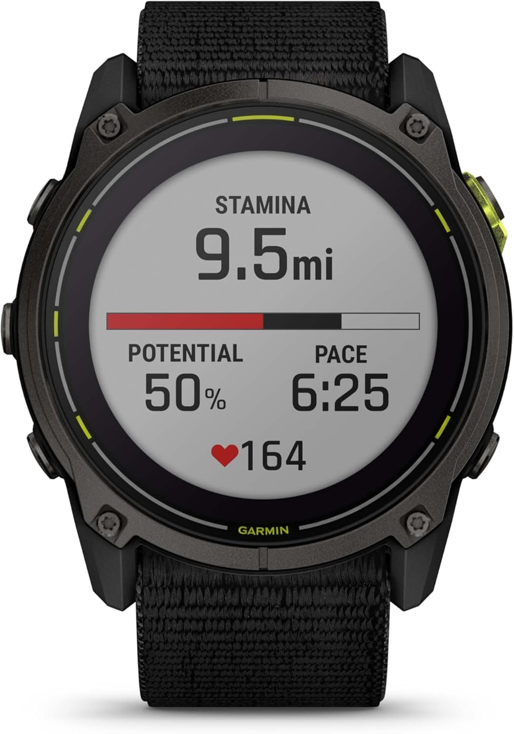 Garmin Enduro 3, Solar, Sapphire, Ultraperformance GPS Smartwatch, 90 Days Battery Life, Detailed Mapping, Built-in LED Flashlight, Carbon Gray DLC Titanium with Black Ultrafit Nylon Strap Bundle