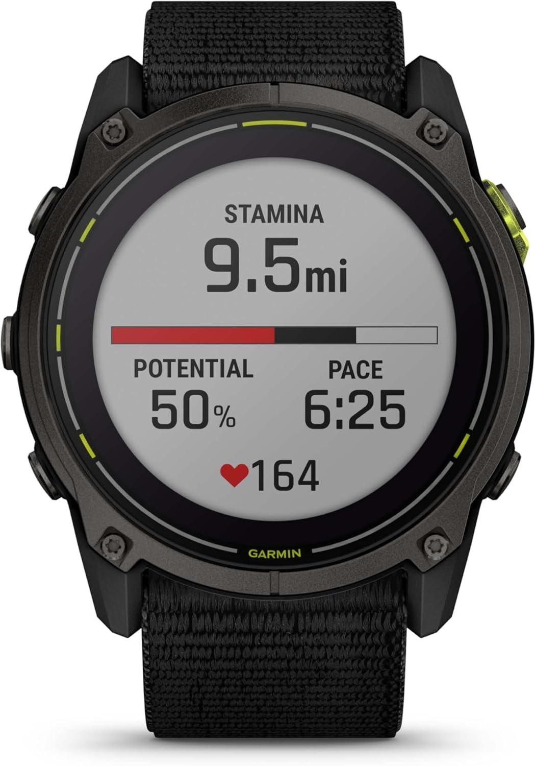 Garmin Enduro 3, Solar, Sapphire, Ultraperformance GPS Smartwatch, 90 Days Battery Life, Detailed Mapping, Built-in LED Flashlight, Carbon Gray DLC Titanium with Black Ultrafit Nylon Strap Bundle