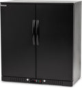 Procool 2-Door Counter Height Beverage Refrigerator - 36' Wide Energy Efficient Black Bar Fridge With LED Lighting - Commercial Back Bar Cooler