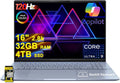 ASUS Vivobook S16 AI PC Laptop 16' 2.8k OLED 120Hz (600nits, 100% DCI-P3) Intel 16-core Ultra 9 285H 32GB RAM 4TB SSD Backlit for Creator Designer Business Professional Win11 ICP Hub