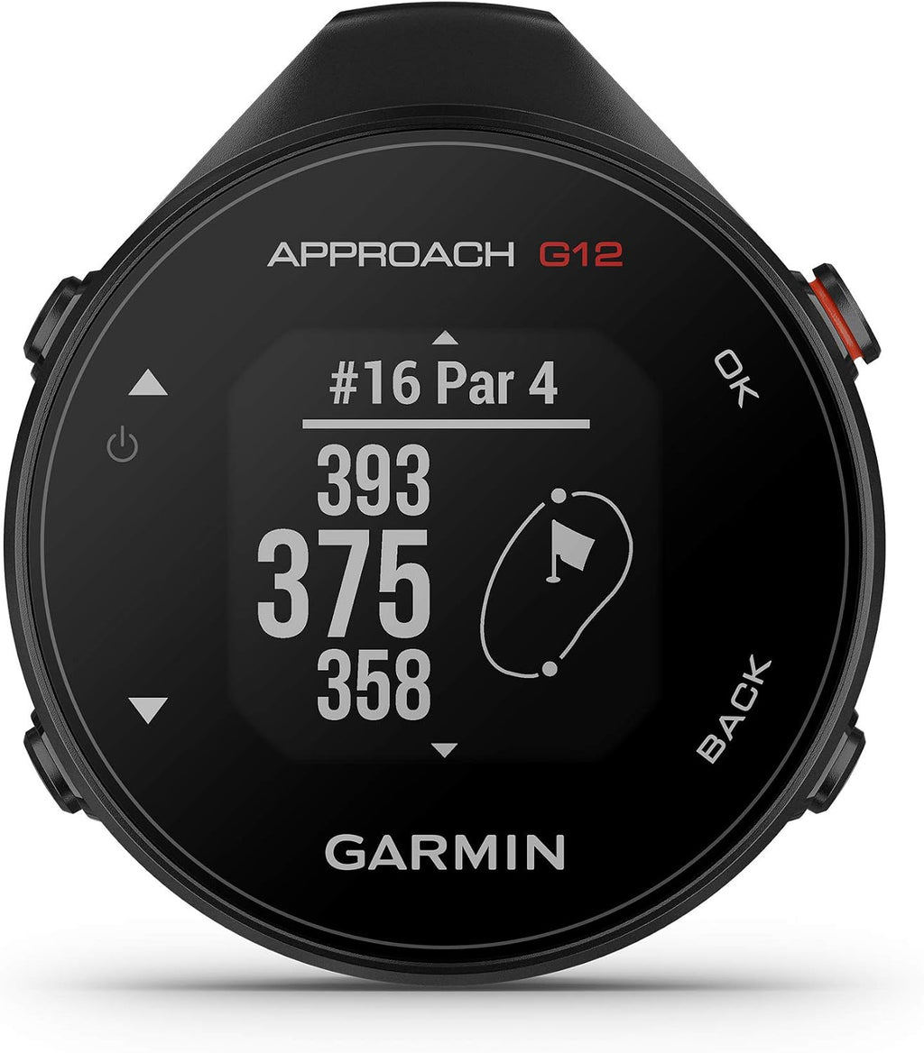 Garmin Approach G12, Clip-on Golf GPS Rangefinder, 42k+ Preloaded Courses, 010-02555-00