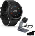 Garmin tactix 7 Standard Edition Rugged Tactical GPS Touchscreen Smartwatch | Black/Silicone Band, Sapphire Lens, Military Standard, Up to 28 Day Battery Life with Signature Series Charger Bundle