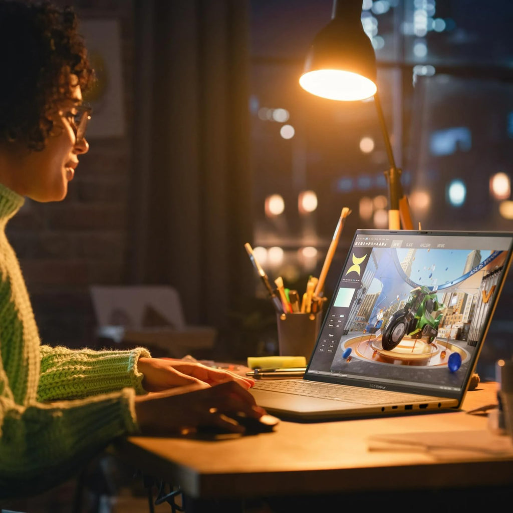 ASUS Vivobook Pro 16' WUXGA Laptop Computer, 13th Gen Intel i9-13900H, NVIDIA GeForce RTX 4050 6GB, 16GB DDR4 RAM, 1TB SSD, Thunderbolt 4, Backlit Keyboard, Fingerprint, Windows 11 Home (Renewed)