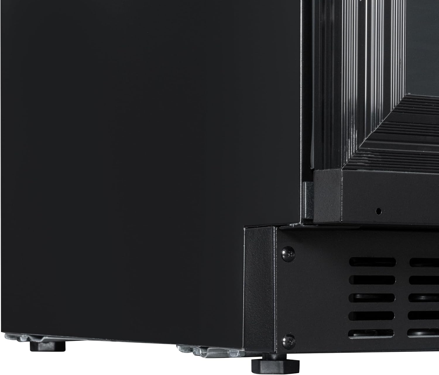 KoolMore Reserve 24 in. Under-Counter Panel Ready Dual Zone Built-in Wine Cooler with Black Shelves and 45 Bottle Capacity in Black (KM-CW46DZ-BPR)
