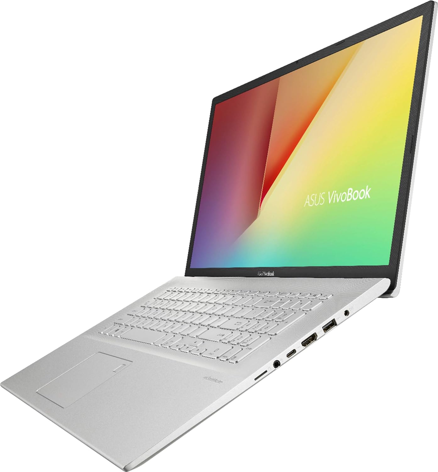ASUS VivoBook 17 X712DA Laptop, 17.3' HD+ Screen, AMD Ryzen 7-3700U Processor up to 4.0GHz, 12GB RAM, 256GB PCIe SSD, Webcam, Wireless-AC, Win 10 Home, Silver