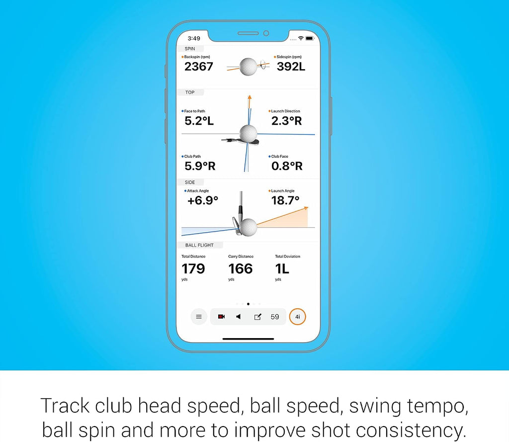 Garmin 010-02356-00 Approach R10, Portable Golf Launch Monitor, Take Your Game Home, Indoors or to the Driving Range, Up 10 Hours Battery Life, Black, (14'x20'x10') (Renewed)