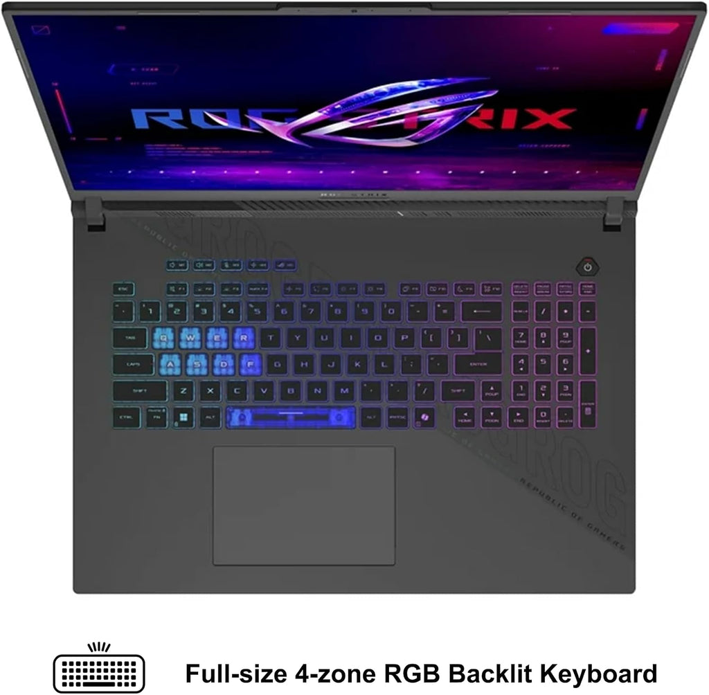 ASUS ROG Strix G18 G814 Gaming Laptop 18' 2.5k (2560x1600) 240Hz (100% DCI-P3) AMD 16-core Ryzen 9 9955HX (>i9-14900HX) 32GB DDR5 2TB SSD GeForce RTX 5070 4-Zone RGB Backlit Wi-Fi6E Win11Pro ICP Hub