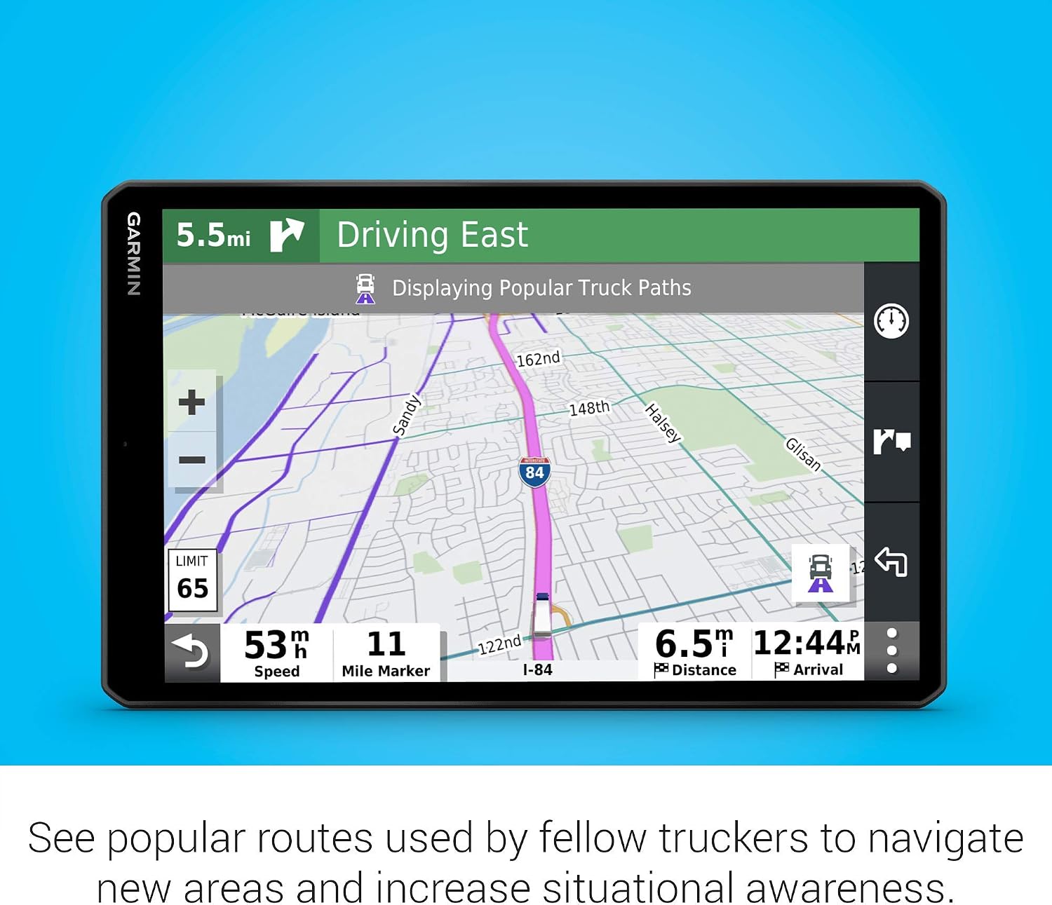 Garmin - dezl OTR800 8 inches GPS Truck Navigator - Black (Renewed)