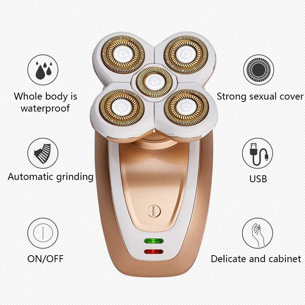 Electric Shaver, Electric Razor Men Electric Shaver with Wet Dry Shaver 4D Floating USB Rechargeable Shaver Waterproof