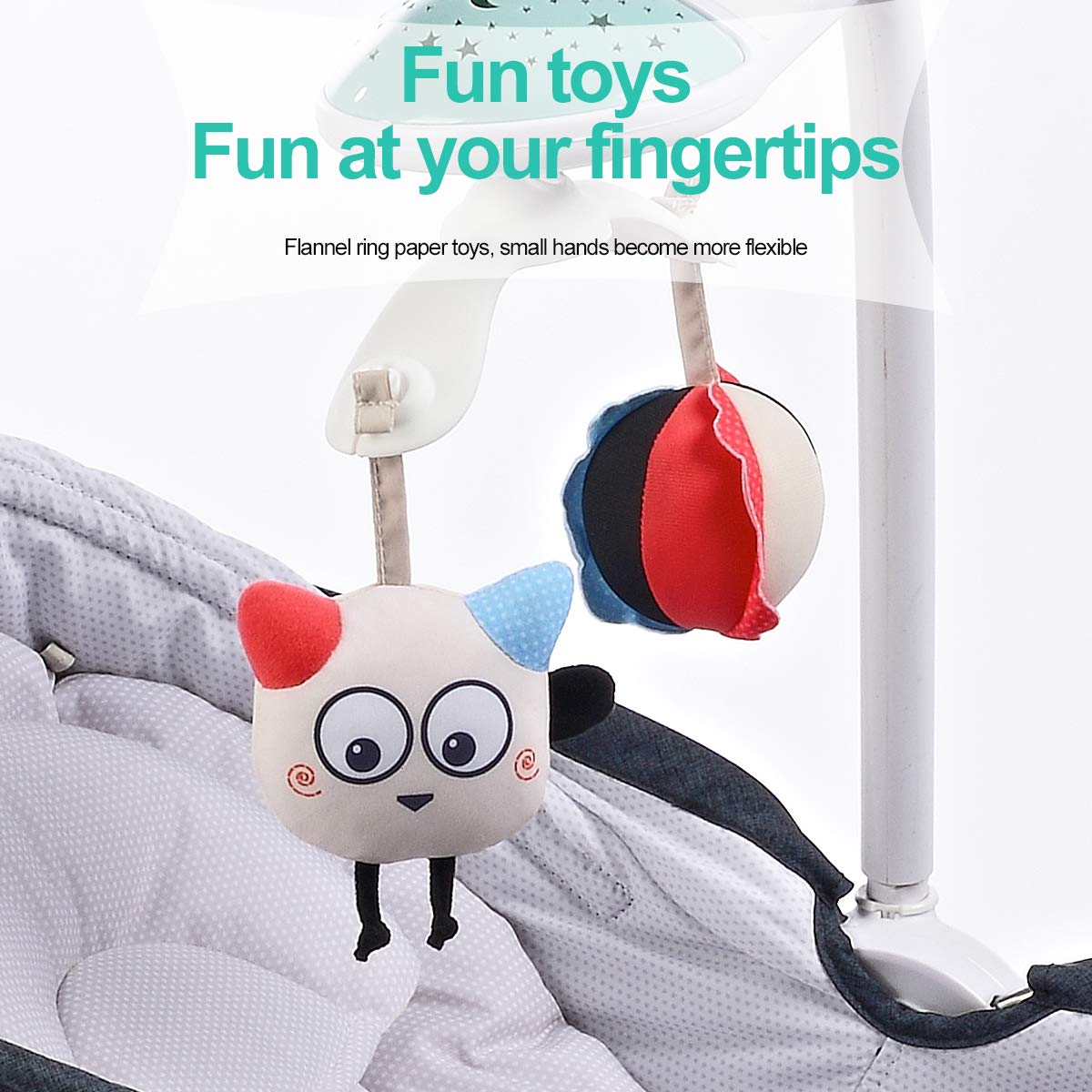 3-in-1 Baby Bouncers, Can sit and Lie Down, Brilliant Bouncer,Rocking Bouncer, Soothing Vibration, 3rd Gear Adjustment, Suitable for Babies Boys/Babies Girls/Newborns Baby