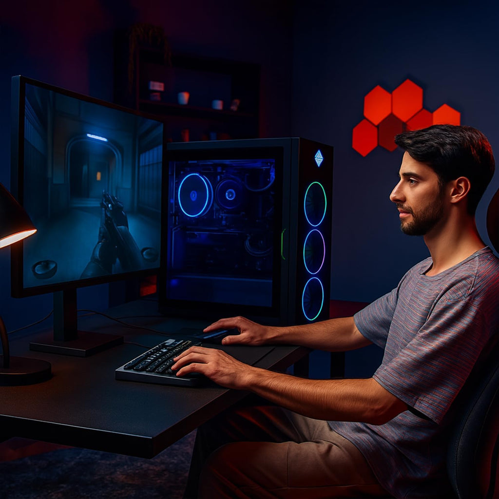 HP OMEN 45L GT22 RTX 5090 Gaming Desktop, Intel Ultra 9 285K, NVIDIA RTX 5090, 64GB DDR5 RAM, 2TB SSD, RGB Light Studio & Gaming Hub,Wi-Fi 6, W11H, Bundle with Lexar SL660 512GB Portable SSD