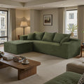 Green 103' Sectional Couches for Living Room, Boneless Couch with L-Shape Chaise, Modular Sofa in Box with Deep Seat, No Assembly Required