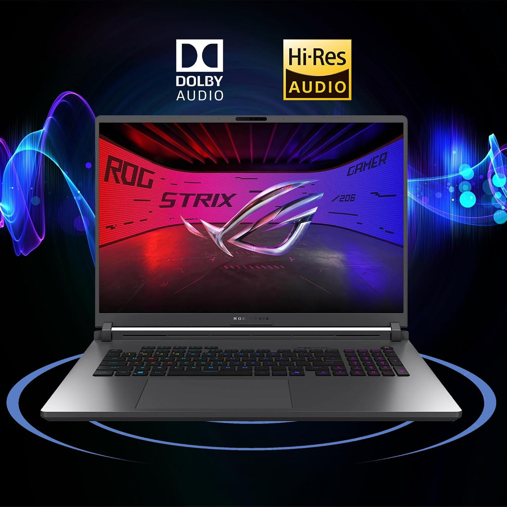 ASUS ROG Strix G18 G815 Gaming AI PC Laptop 18' 2.5k (2560x1600) 240Hz (100% DCI-P3, 3ms) Intel 24-core Ultra 9 275HX 32GB RAM 1TB SSD GeForce RTX 5060 RGB Backlit Wi-Fi7 Win11Pro ICP Hub
