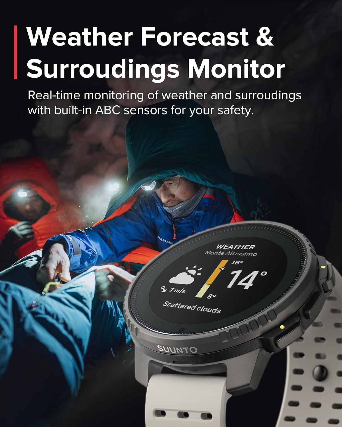 SUUNTO Vertical GPS Adventure Watch, Activity Tracker w/Dual-Band GNSS & Offline Maps, Supports 95+ Sports, Training Metrics & Recovery Insights, Solar Charging Opt. for 1yr Daily Use